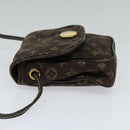LOUIS VUITTON Monogram Mini Pochette Cancun Pouch Brown M95313 LV Auth 123306-3