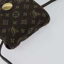 LOUIS VUITTON Monogram Mini Pochette Cancun Pouch Brown M95313 LV Auth 123306-6