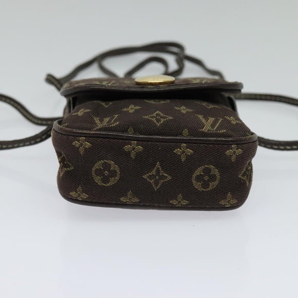 LOUIS VUITTON Monogram Mini Pochette Cancun Pouch Brown M95313 LV Auth 123306