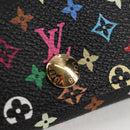 LOUIS VUITTON Multicolor Multicles 4 Key Case Black M93732 LV Auth 123309AV-17