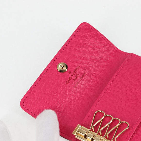 LOUIS VUITTON Multicolor Multicles 4 Key Case Black M93732 LV Auth 123309AV