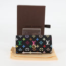 LOUIS VUITTON Multicolor Multicles 4 Key Case Black M93732 LV Auth 123309AV-12