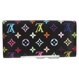 LOUIS VUITTON Multicolor Multicles 4 Key Case Black M93732 LV Auth 123309AV - 0