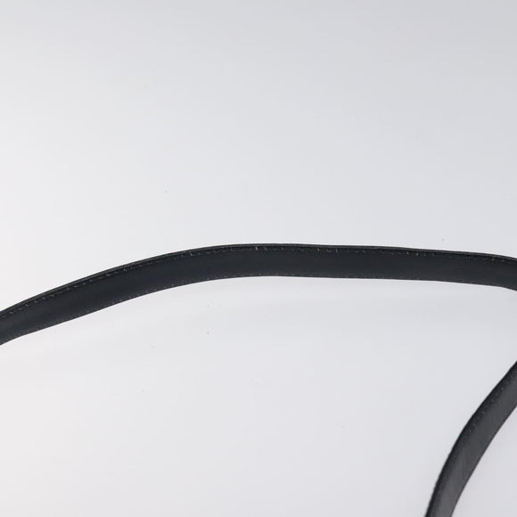 Christian Dior Trotter Canvas Shoulder Bag Navy Gold Auth 123314