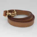 CELINE Macadam Canvas Hand Bag PVC Leather 2way Brown Gold Auth 123320-20