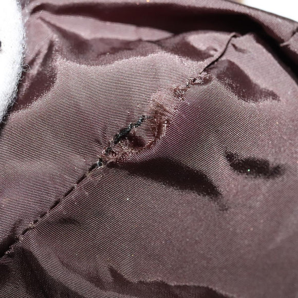 Miu Miu Matelasse Chain Shoulder Bag Velor Brown Gold Auth 123328