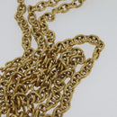 Miu Miu Matelasse Chain Shoulder Bag Velor Brown Gold Auth 123328-8