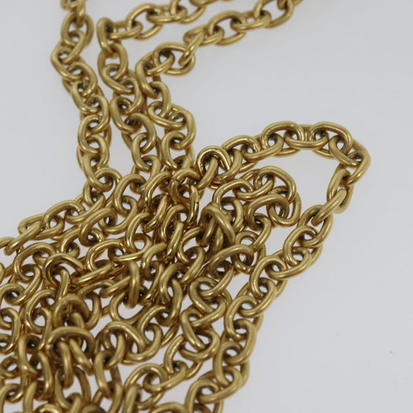 Miu Miu Matelasse Chain Shoulder Bag Velor Brown Gold Auth 123328