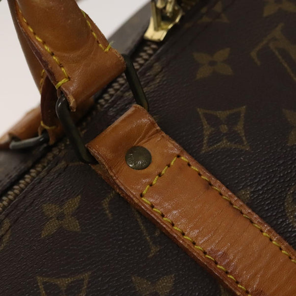 LOUIS VUITTON Monogram Keepall 55 Boston Bag M41424 LV Auth 123333
