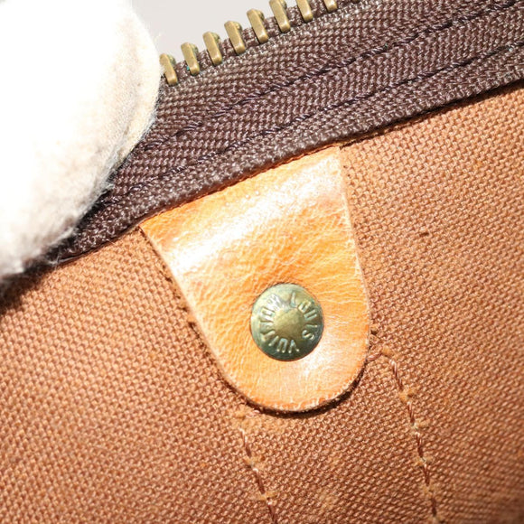 LOUIS VUITTON Monogram Keepall 55 Boston Bag M41424 LV Auth 123333