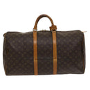 LOUIS VUITTON Monogram Keepall 55 Boston Bag M41424 LV Auth 123333-2