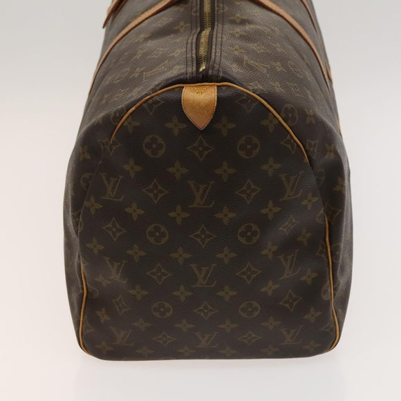 LOUIS VUITTON Monogram Keepall 55 Boston Bag M41424 LV Auth 123333