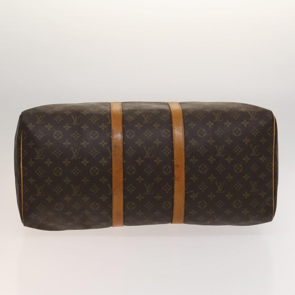 LOUIS VUITTON Monogram Keepall 55 Boston Bag M41424 LV Auth 123333
