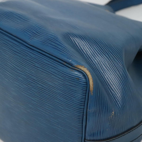 LOUIS VUITTON Epi Petit Noe Shoulder Bag Blue M44105 LV Auth 123335