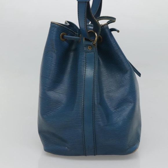 LOUIS VUITTON Epi Petit Noe Shoulder Bag Blue M44105 LV Auth 123335