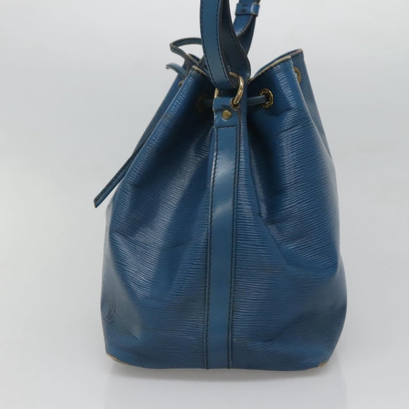 LOUIS VUITTON Epi Petit Noe Shoulder Bag Blue M44105 LV Auth 123335