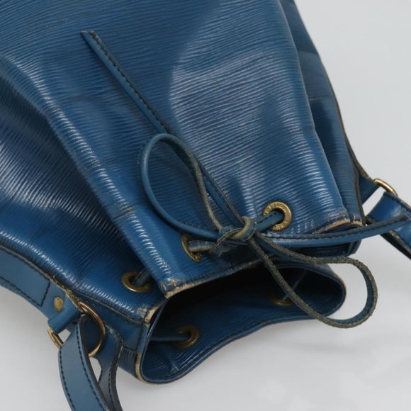 LOUIS VUITTON Epi Petit Noe Shoulder Bag Blue M44105 LV Auth 123335