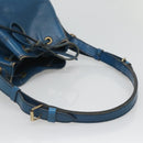 LOUIS VUITTON Epi Petit Noe Shoulder Bag Blue M44105 LV Auth 123335-7