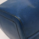 LOUIS VUITTON Epi Keepall 60 Boston Bag Blue M42945 LV Auth 123336-11