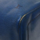 LOUIS VUITTON Epi Keepall 60 Boston Bag Blue M42945 LV Auth 123336-12