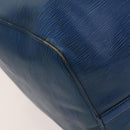 LOUIS VUITTON Epi Keepall 60 Boston Bag Blue M42945 LV Auth 123336-13