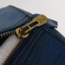 LOUIS VUITTON Epi Keepall 60 Boston Bag Blue M42945 LV Auth 123336-18