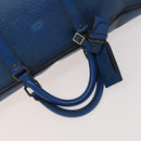 LOUIS VUITTON Epi Keepall 60 Boston Bag Blue M42945 LV Auth 123336-7