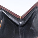BOTTEGA VENETA INTRECCIATO Hand Bag Leather Brown Gold Auth 123359A-18
