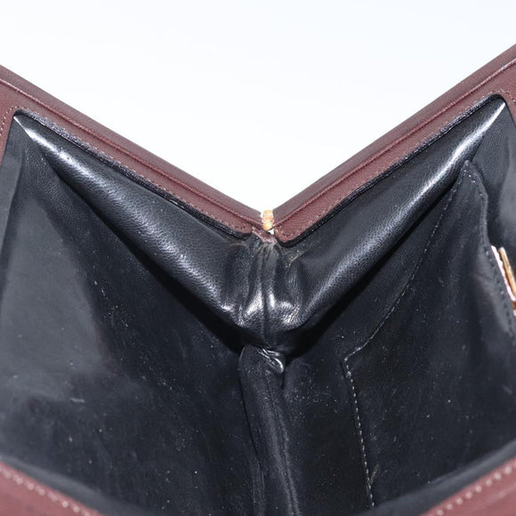 BOTTEGA VENETA INTRECCIATO Hand Bag Leather Brown Gold Auth 123359A
