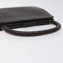 BOTTEGA VENETA INTRECCIATO Hand Bag Leather Brown Gold Auth 123359A-7