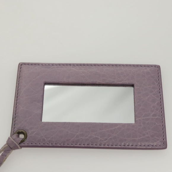 BALENCIAGA Classic Polly Hand Bag Leather 2way Purple 285345 Auth 123361