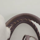 BALENCIAGA Classic Polly Hand Bag Leather 2way Purple 285345 Auth 123361-8