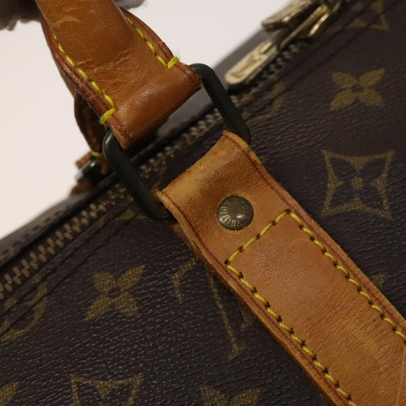 LOUIS VUITTON Monogram Keepall Bandouliere 55 Boston Bag M41414 LV Auth 123367