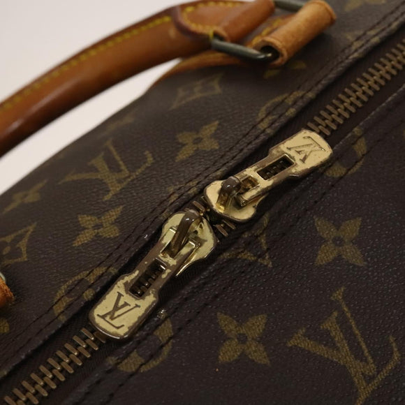 LOUIS VUITTON Monogram Keepall Bandouliere 55 Boston Bag M41414 LV Auth 123367