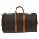 LOUIS VUITTON Monogram Keepall Bandouliere 55 Boston Bag M41414 LV Auth 123367-2