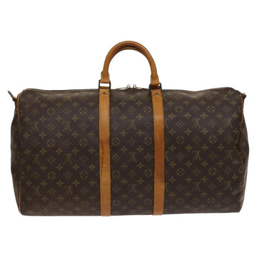 LOUIS VUITTON Monogram Keepall Bandouliere 55 Boston Bag M41414 LV Auth 123367 - 0