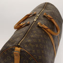 LOUIS VUITTON Monogram Keepall Bandouliere 55 Boston Bag M41414 LV Auth 123367-6
