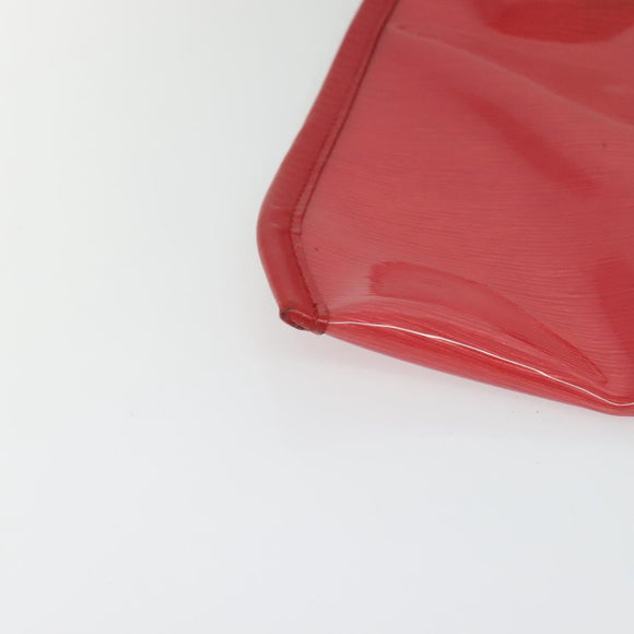 LOUIS VUITTON Epi Plage Via Hand Bag Vinyl Red Grenadine M92152 LV Auth 123372