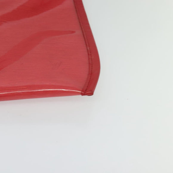 LOUIS VUITTON Epi Plage Via Hand Bag Vinyl Red Grenadine M92152 LV Auth 123372