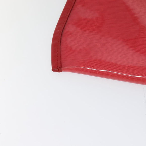 LOUIS VUITTON Epi Plage Via Hand Bag Vinyl Red Grenadine M92152 LV Auth 123372
