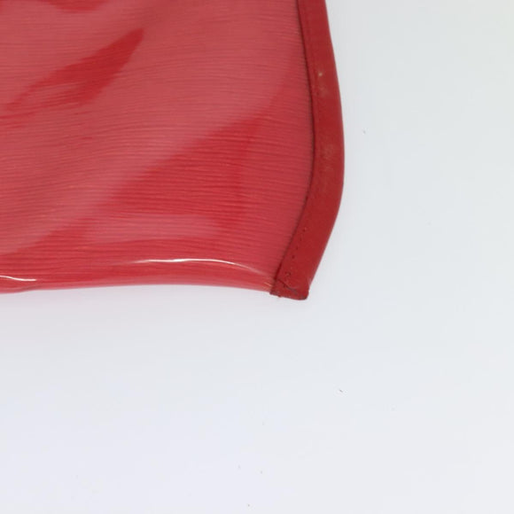 LOUIS VUITTON Epi Plage Via Hand Bag Vinyl Red Grenadine M92152 LV Auth 123372
