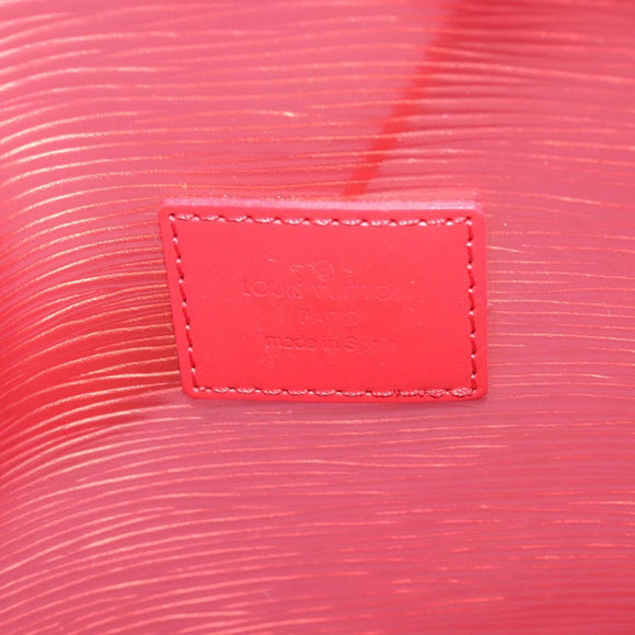LOUIS VUITTON Epi Plage Via Hand Bag Vinyl Red Grenadine M92152 LV Auth 123372