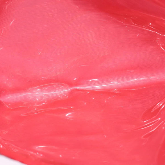 LOUIS VUITTON Epi Plage Via Hand Bag Vinyl Red Grenadine M92152 LV Auth 123372