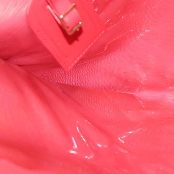 LOUIS VUITTON Epi Plage Via Hand Bag Vinyl Red Grenadine M92152 LV Auth 123372