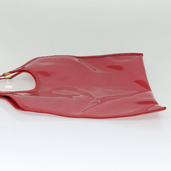 LOUIS VUITTON Epi Plage Via Hand Bag Vinyl Red Grenadine M92152 LV Auth 123372