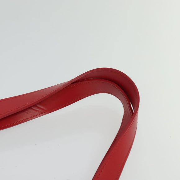 LOUIS VUITTON Epi Plage Via Hand Bag Vinyl Red Grenadine M92152 LV Auth 123372