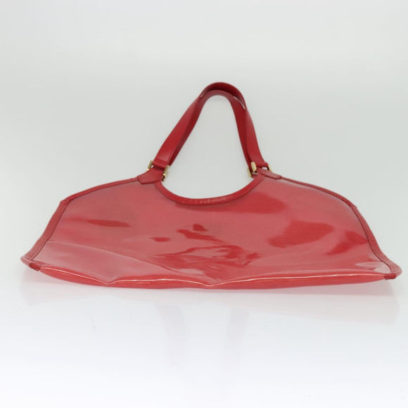 LOUIS VUITTON Epi Plage Via Hand Bag Vinyl Red Grenadine M92152 LV Auth 123372
