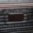 PRADA Shoulder Bag Nylon Khaki Silver Auth 123373-17