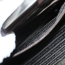 PRADA Shoulder Bag Nylon Khaki Silver Auth 123373-21