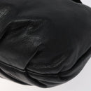 Salvatore Ferragamo Shoulder Bag Leather Black Silver Auth 123376-8